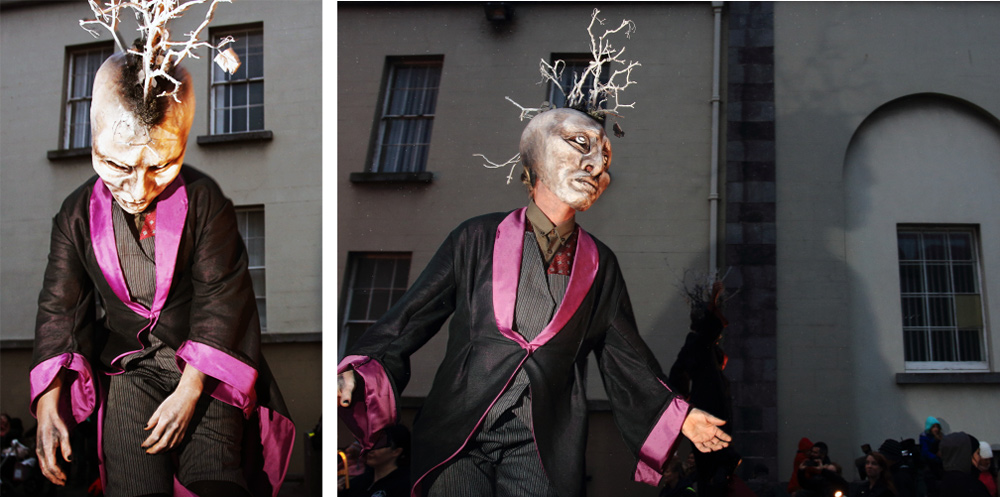 Macnas parade galway 2014 court house alien costume wireless flash 430 ex II