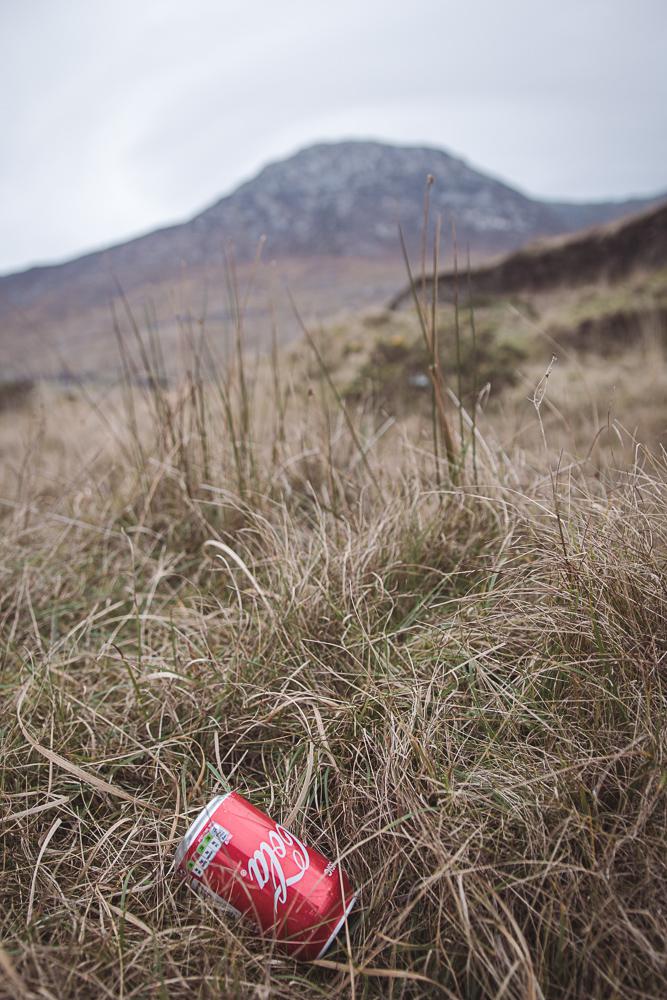 100 paces of rubbish, N59, Connemara, Ireland, Donal Kelly photography
